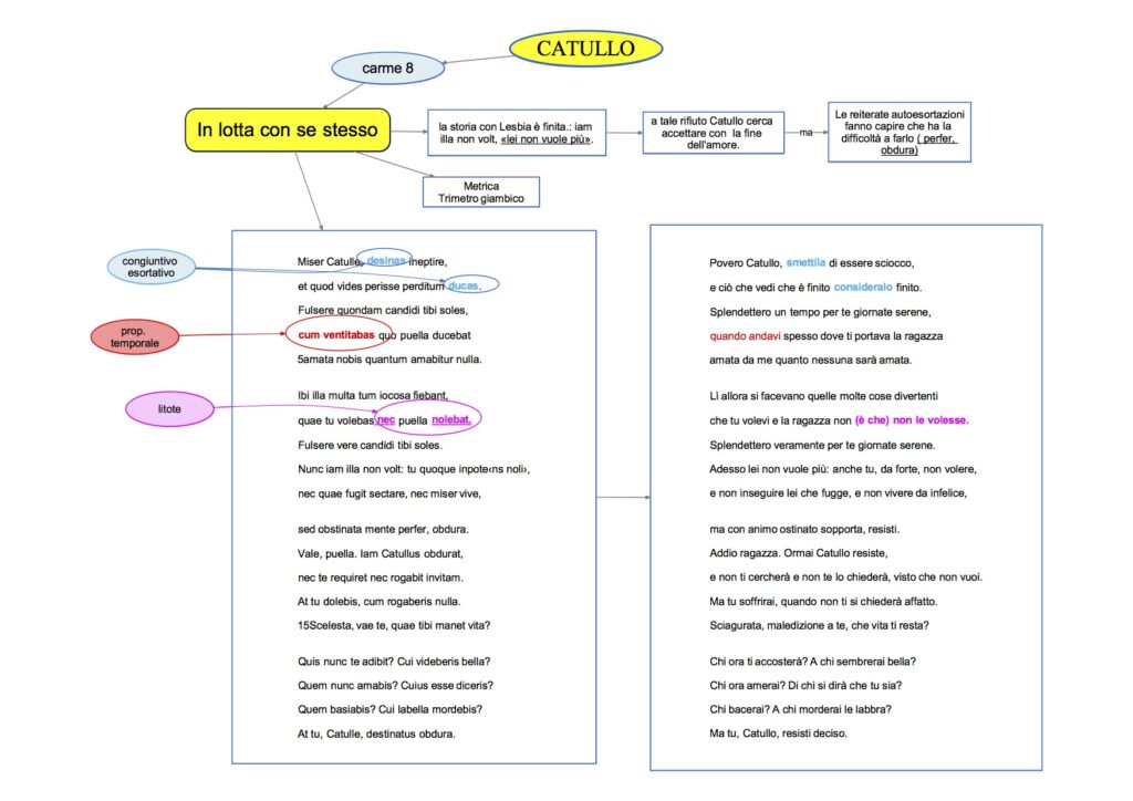 Mappa Concettuale Latino 14 Catullo Carme 8 Dsa Study Vrogue Co