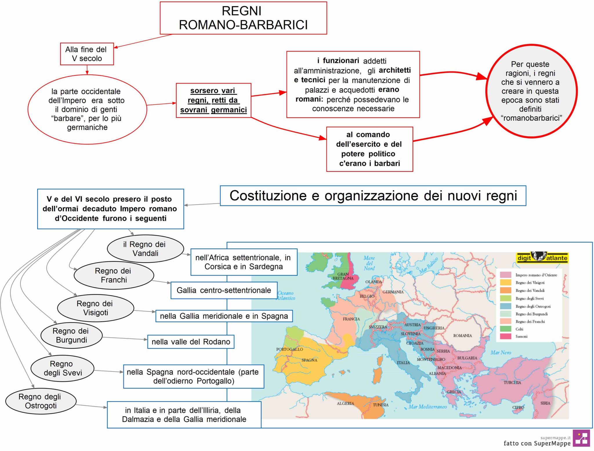 Storia Pag 62 Regni Rmano Barbarici DSA Study Maps